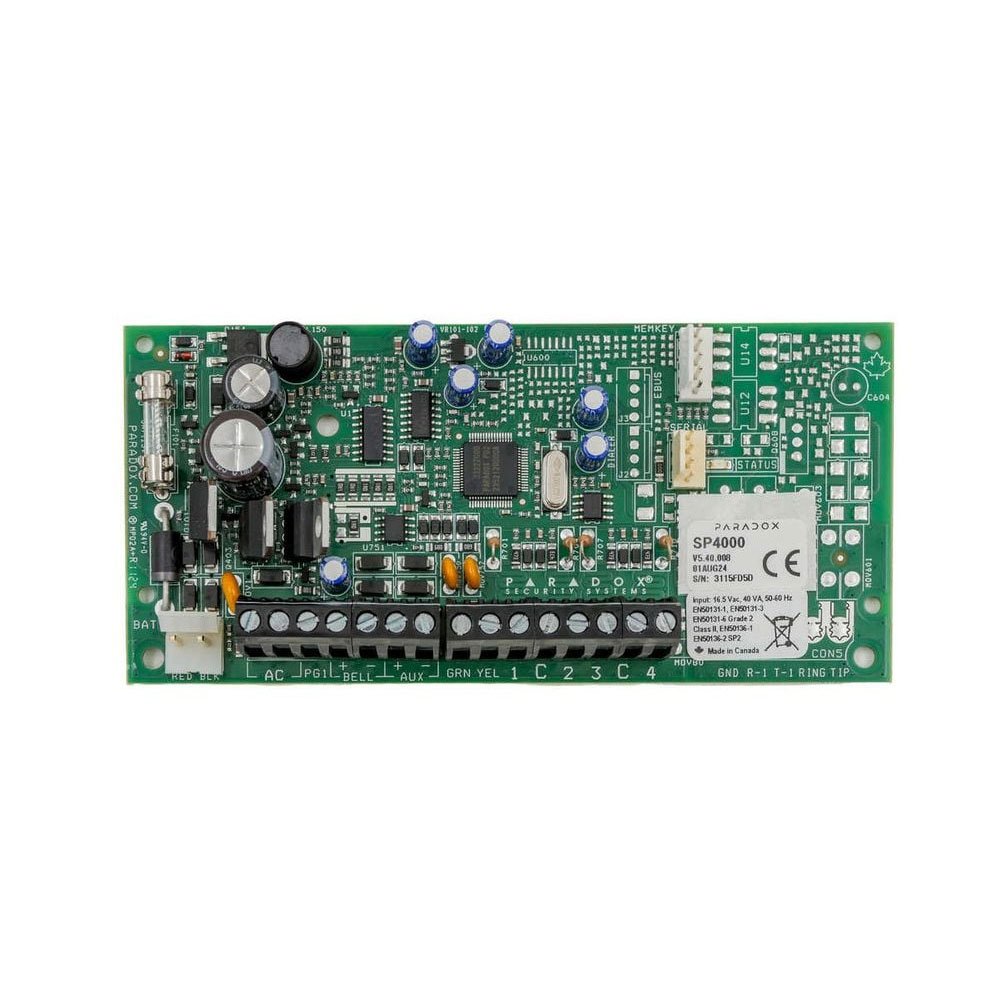 Centrala alarma antiefractie Paradox Spectra SP4000, 4 zone, 2 partitii, 256 evenimente