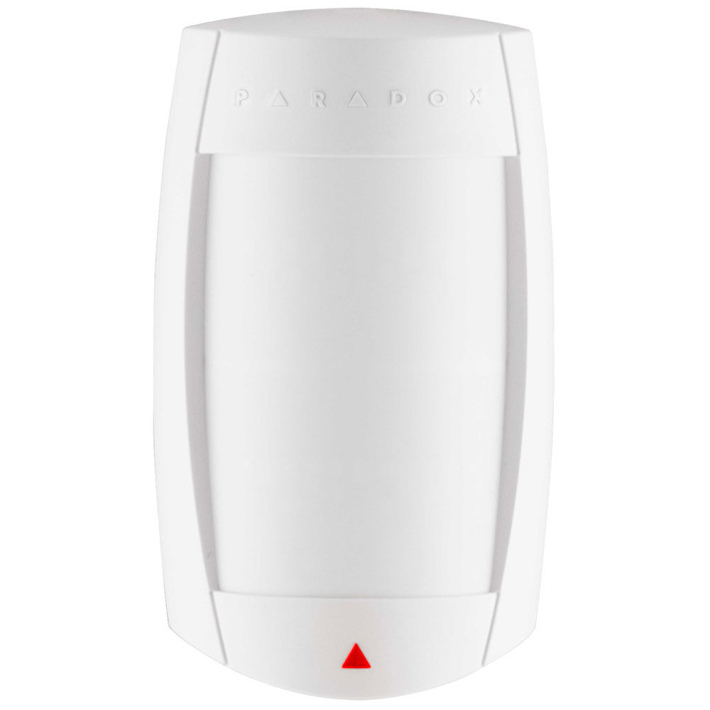Detector de miscare dual PIR Paradox Digigard DG75+, 11x11 m, 90 grade, Digital Shield, pet immunity
